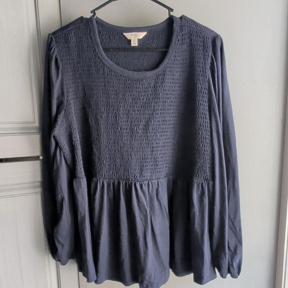 Terra-sky Women's Navy and Blue Blouse